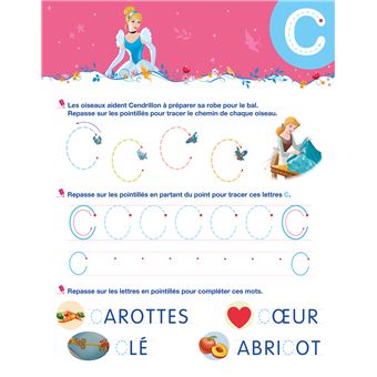 Disney - Princesses Mon cahier effaçable - J'écris les lettres majuscules  (3-6 ans)