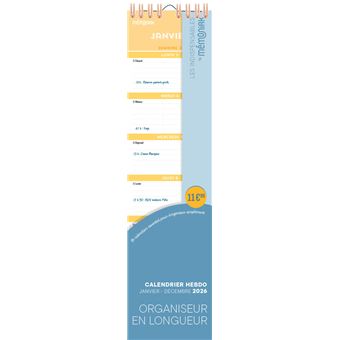 Agenda Académique 2026 (21,6 X 27,9 Cm) – Agenda Hebdomadaire