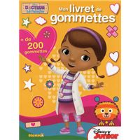 Docteur La Peluche Mon livret de gommettes (Fond orange)
