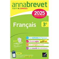 Annales du brevet Annabrevet 2025 Français 3e - Nouveau brevet