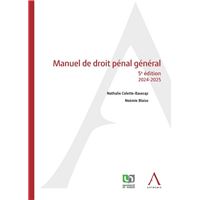 Manuel de droit pénal général