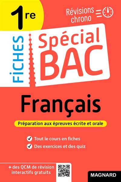 Spécial Bac Fiches Français 1re Bac 2024 Tout le programme en 53 fiches, mémos, schémas bilans, exercices et QCM - Sylvie Coly - Magnard - broché - Scolaire / Universitaire