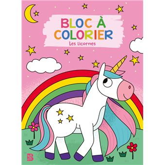 Bloc à colorier - Les licornes - 1