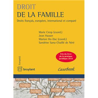 Droit de la famille Droits français, européen, international et comparé