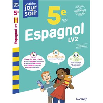 Espagnol 5e LV2 - Cahier Jour Soir - 1