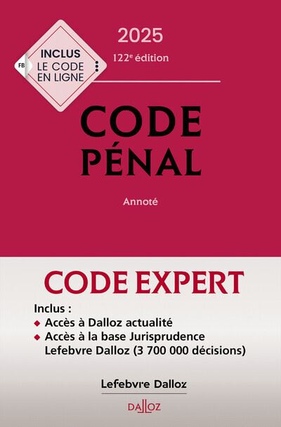 Code Dalloz Expert. Codes pénal et procédure pénale 2025 - Yves Mayaud - Livre CD-ROM