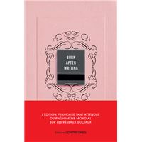 BURN AFTER WRITING (FRANCAIS)