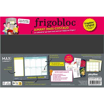 Frigobloc Hebdomadaire Compact 2026  - Calendrier Compact / sem (de janv. à déc. 2026)