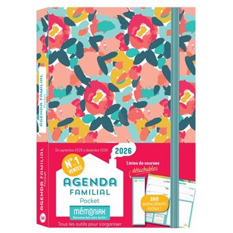 Agenda familial Mémoniak pocket, sept. 2025 à déc. 2026 - 1