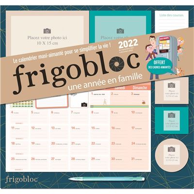 Frigobloc mensuel photos à personnaliser 2022 - 16 mois - (de sept. 2021 à  déc. 2022)