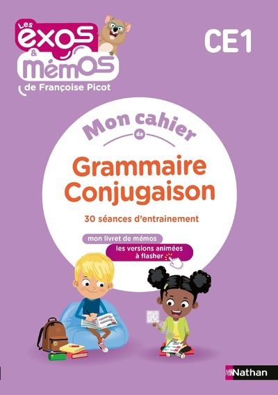Exos et Mémos - CE1 - Mon cahier de Grammaire-Conjugaison
