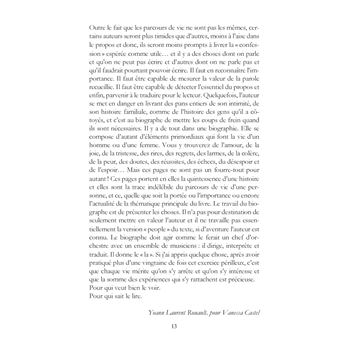 Biographie de Vanessa Castel