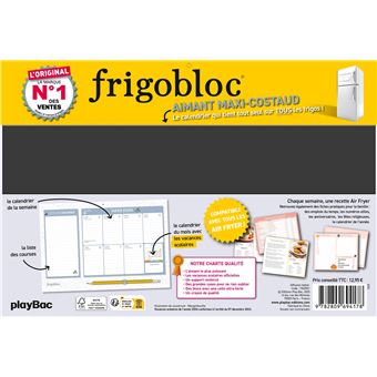 Mini Frigobloc Hebdomadaire Air fryer 2026  - Calendrier Compact / sem (de janv. à déc. 2026)