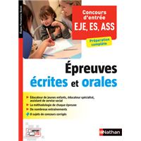 Concours d'entrée EJE - ES - ASS Epreuves écrites et orales (EFS)
