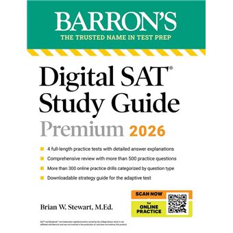 Digital SAT Study Guide Premium, 2026: 3 Practice Tests + Comprehensive Review + Online Practice - 1
