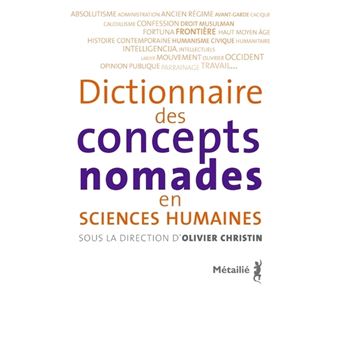 Dictionnaire des concepts nomades - 1