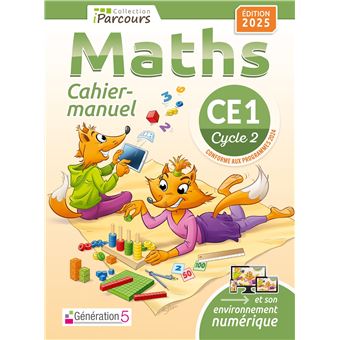 Cahier-manuel iParcours maths CE1 (édition 2025) - 1