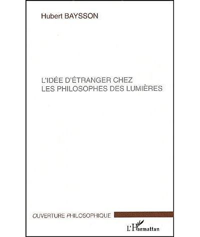 Idee d'etranger chez les philosophes des lumieres