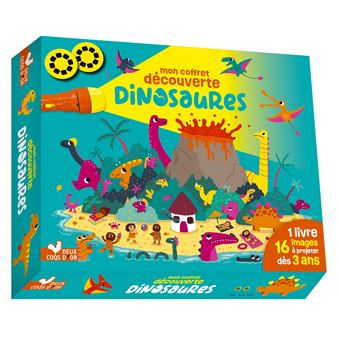 Mon coffret découverte dinosaures - coffret lampe