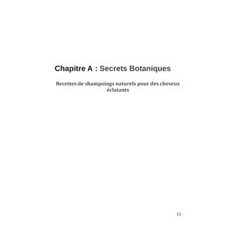 Secrets et Douceur Botanique pour les cheveux