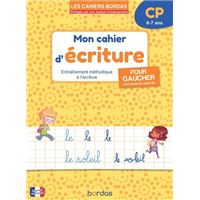 CAHIER D'ECRITURE CP POUR GAUCHERS