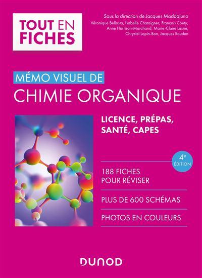 Mémo visuel de chimie organique 4e édition - Collectif (2024)