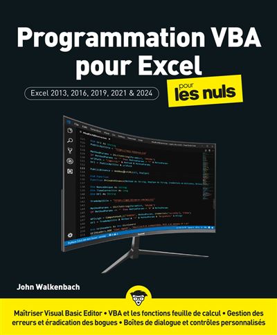 Programmation VBA pour Excel 2024 pour les Nuls - John Walkenbach (2025)