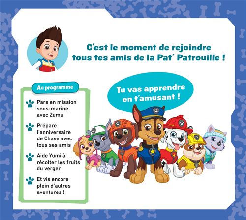 Tapis D'apprentissage Pliable PAW Patrol Chase - 4 Activités Interactives - Pour Enfants Dès 18 Mois