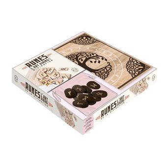 Ensemble De Runes En Bois 24 Pièces – Divination Viking – Dés Et Pierres Runiques Pour Voyage Spirituel