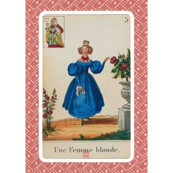 Carnet Blanc, Cartomancie, Femme blonde, 18e siècle - 1