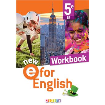 NEW E For English - Anglais 5e Ed. 2022 - Workbook - 1