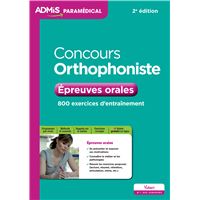 Concours Orthophoniste - Épreuves orales