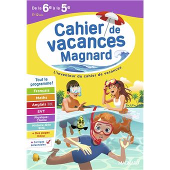 Cahier de vacances 2026, de la 6e vers la 5e - 1