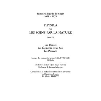 Physica ou les soins par la nature