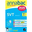 Annales du bac Annabac 2025 SVT Tle générale (spécialité)