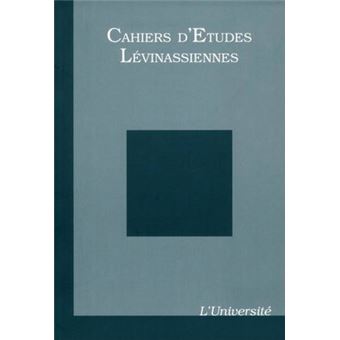Cahiers d'études lévinassiennes n°10 - 1