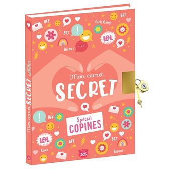 Carnet de Notes Carnet Secret fille Journal intime avec code pour