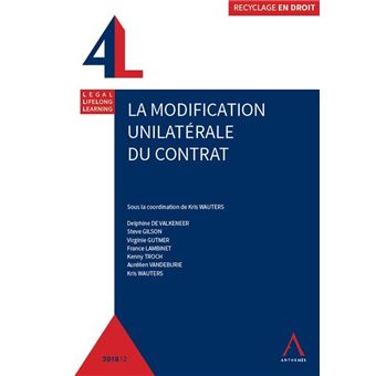 Modification unilaterale du contrat - 1