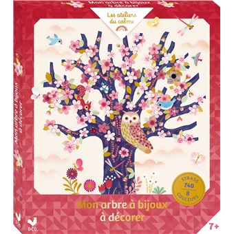 Arbre à bijoux à décorer - boîte avec accessoires