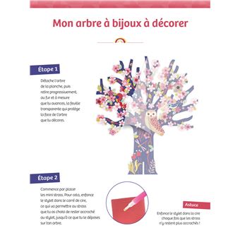 Arbre à bijoux à décorer - boîte avec accessoires