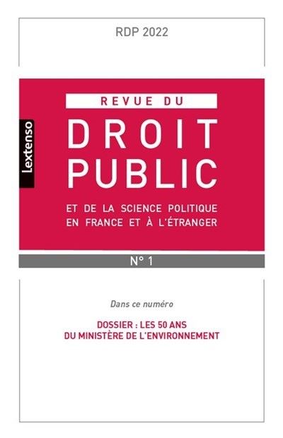 Revue du droit public et de la science politique en France e