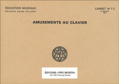 Amusements au clavier, carnet n° 7C