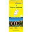 Carte Départementale Lot, Tarn-et-Garonne