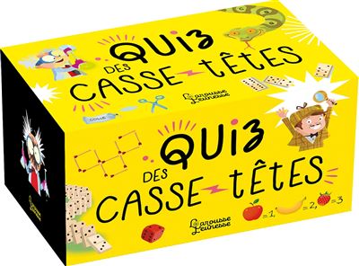 Le Quiz des casse têtes - - Aurore Meyer - Larousse - Jeux livres objets - Larousse