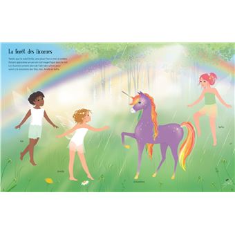 Jolie licorne avec un arc-en-ciel - Coloriages de Licornes à imprimer