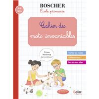 Cahier des mots invariables