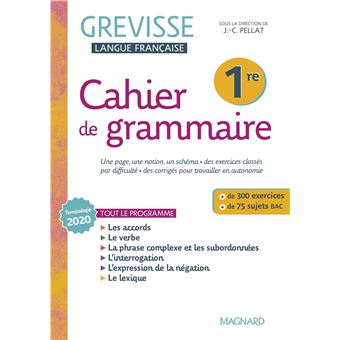 Cahier Grevisse 1re (2022) - 1