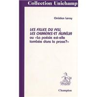 "Les Filles du feu", "Les Chimères" et "Aurélia" ou La poésie est-elle tombée dans la prose ?