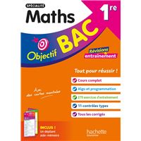 Objectif BAC 1re spécialité Maths BAC 2026