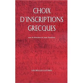 Choix d'inscriptions grecques - 1